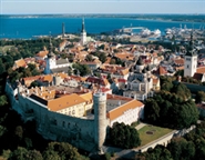 Aerial view of Toompea castle by Toomas Volmer - Tallinn city tourism offiice